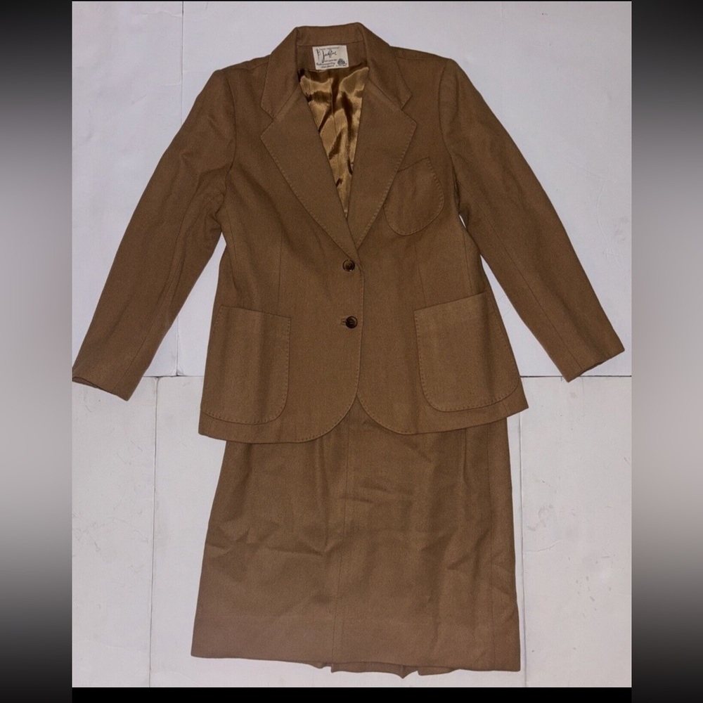 Vintage Jackfin 100% Women’s Blazer Jacket & Skirt Suit Set 1960’s Size 16
